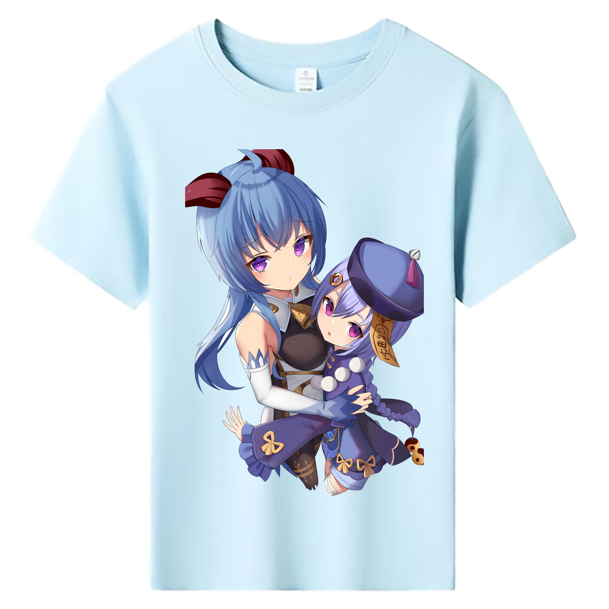 げんし神 甘雨 かんう genshin Ganyu 綿100％キッズTシャツ（フロントプリント）